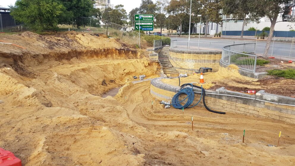 Construction of Surrey Road Bike Boulevard by Porter Consulting Engineers