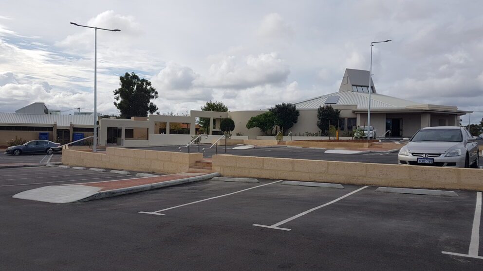 Car park and retaining wall project for Car park and amenities project for Porter Consulting Engineers