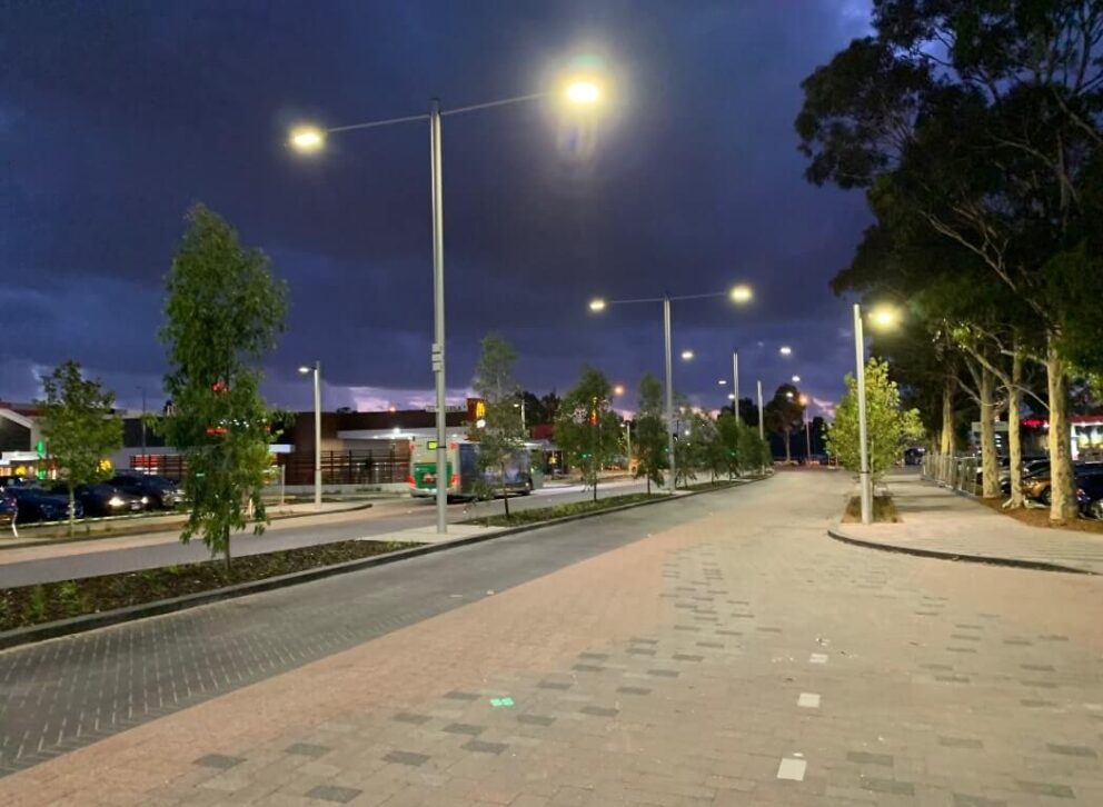 Cecil Avenue during stage 1 development for Car park and amenities project for Porter Consulting Engineers