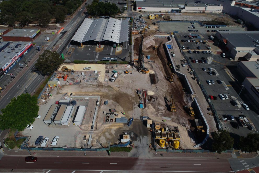 Morley Galleria - Infrastructure - Construction site