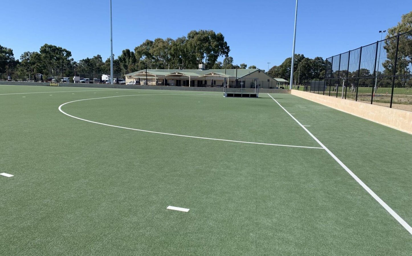 View of a Porter project, a hockey turf in Sutherlands Park