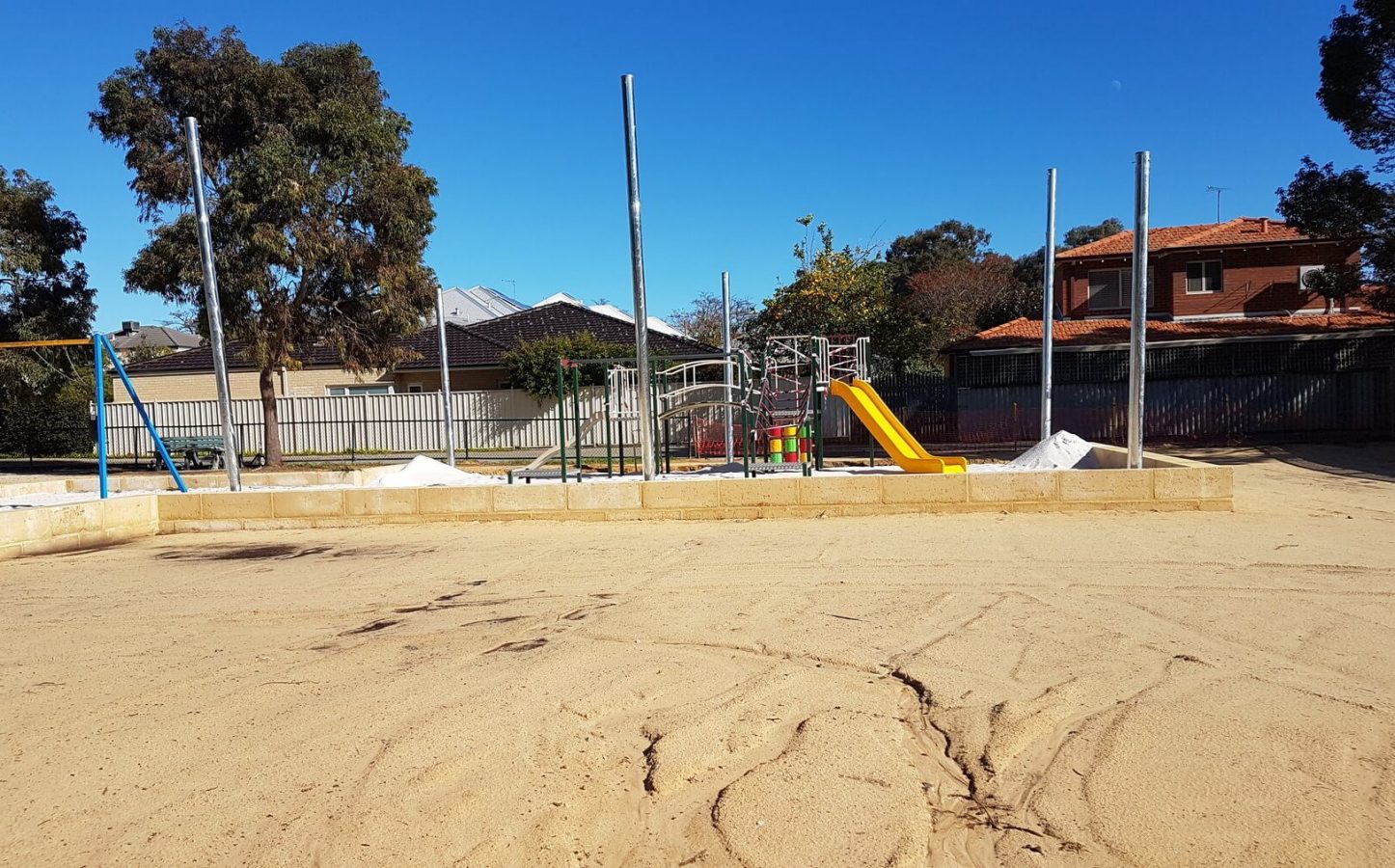 McCourt Street Drainage Basin - Infrastructure - Public Works - sand covered