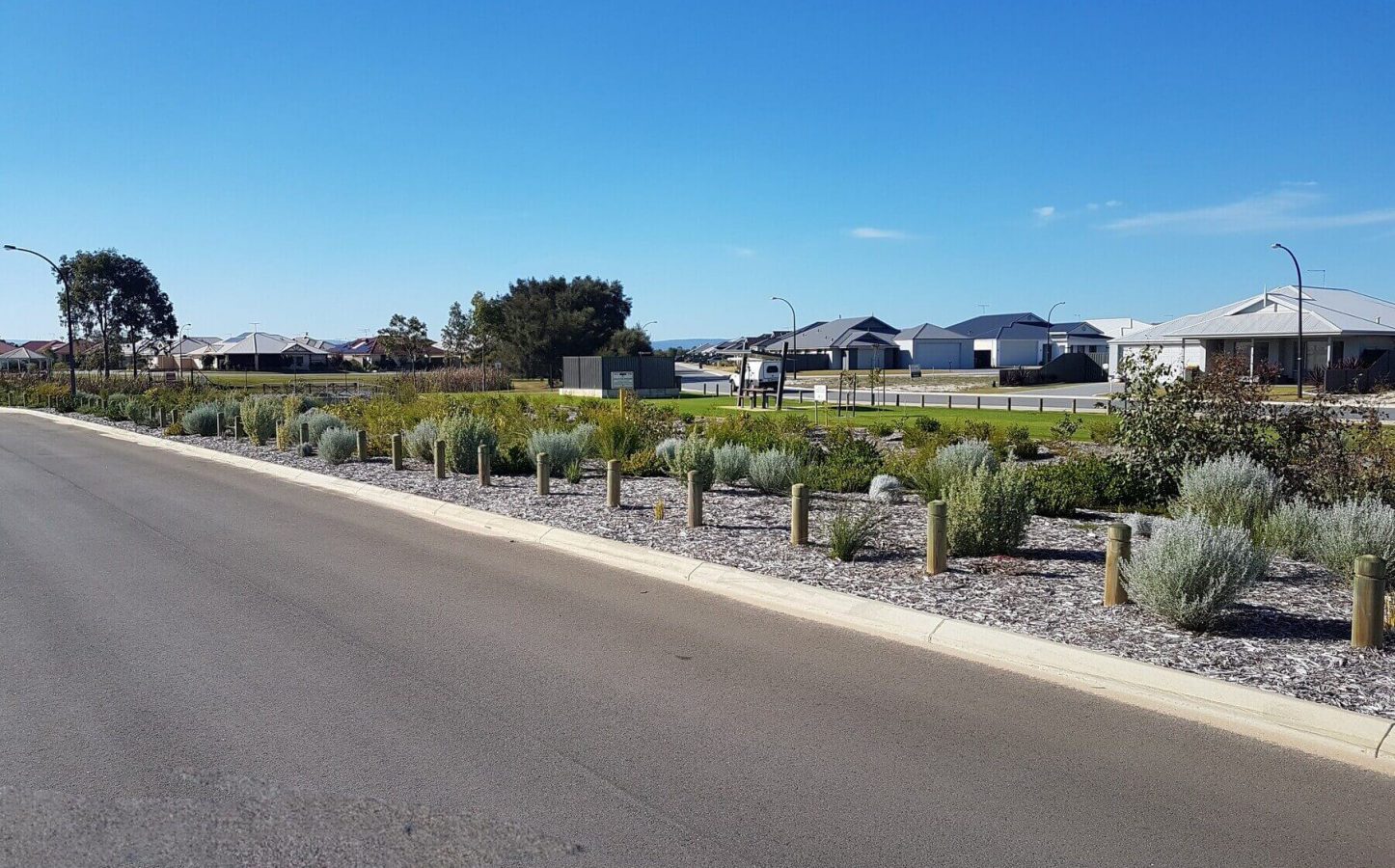 Ravenswood - Infill Subdivision - road median